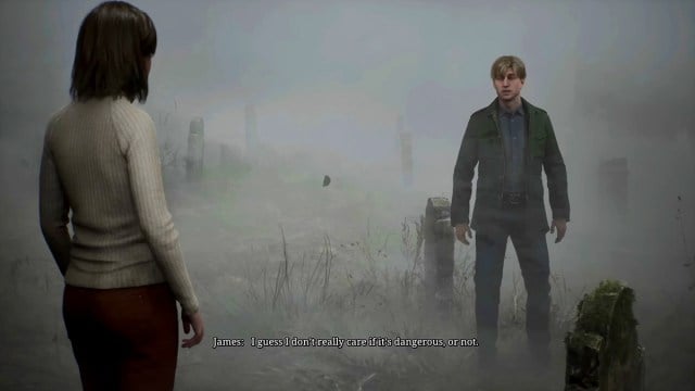 Silent Hill 2 Remake - James Sunderland talking to Angela 