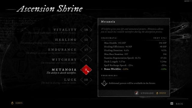 Metanoia Stat Witchfire