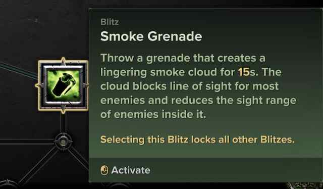 Smoke Grenade Darktide