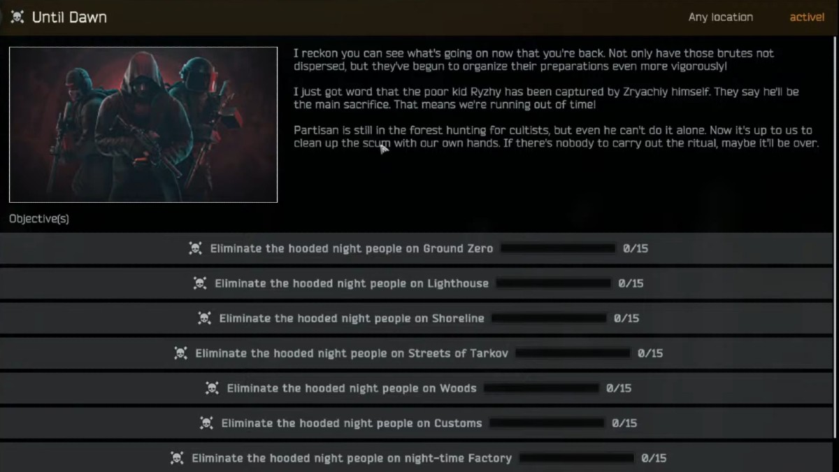 Как пройти «До рассвета» в Escape from Tarkov