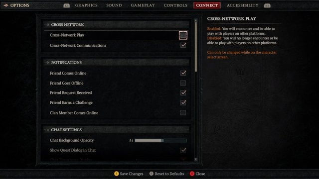 Diablo 4 Cross Network Play