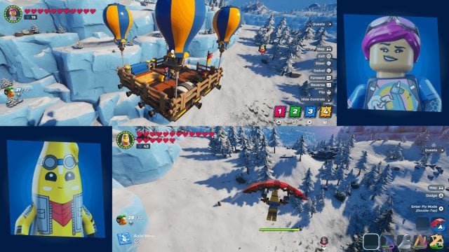 LEGO Fortnite split-screen multiplayer