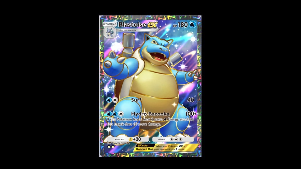 Blastoise Ex Full Art Pokemon TCG Pocket