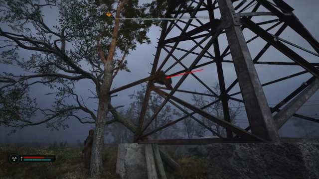 Budmo stash in transmission pylon tower area in Stalker 2