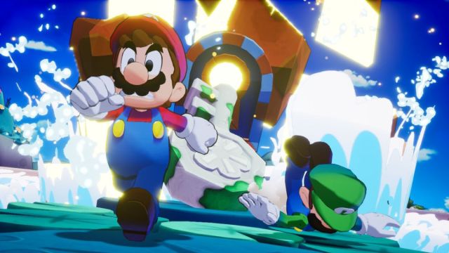 Luigi Falling Mario & Luigi Brothership