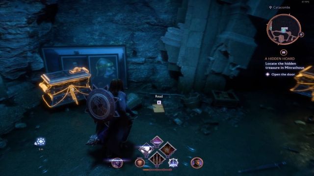 A player finds the rewards at the end of the Hidden Hoard quest in Dragon Age The Veilguard