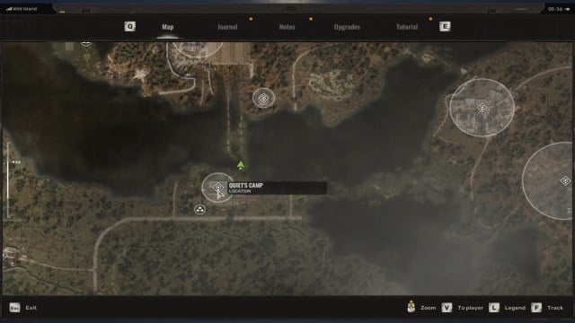 Quiet's Camp location on the map