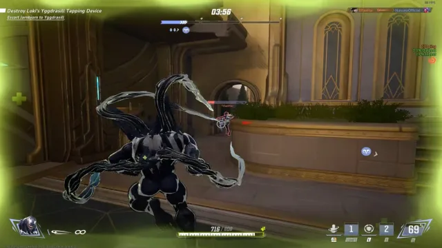 Venom eliminating Luna Snow healer of enemy team in Marvel Rivals