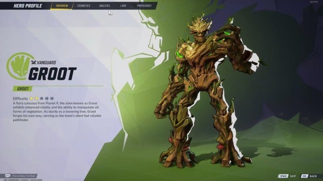 Why play as Groot in Marvel Rivals