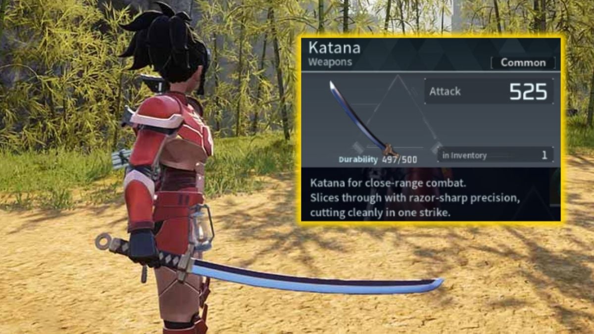 how to get and use Katana in Palworld