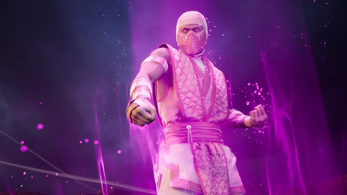 Mortal Kombat 1 pink ninja floyd entrance animation