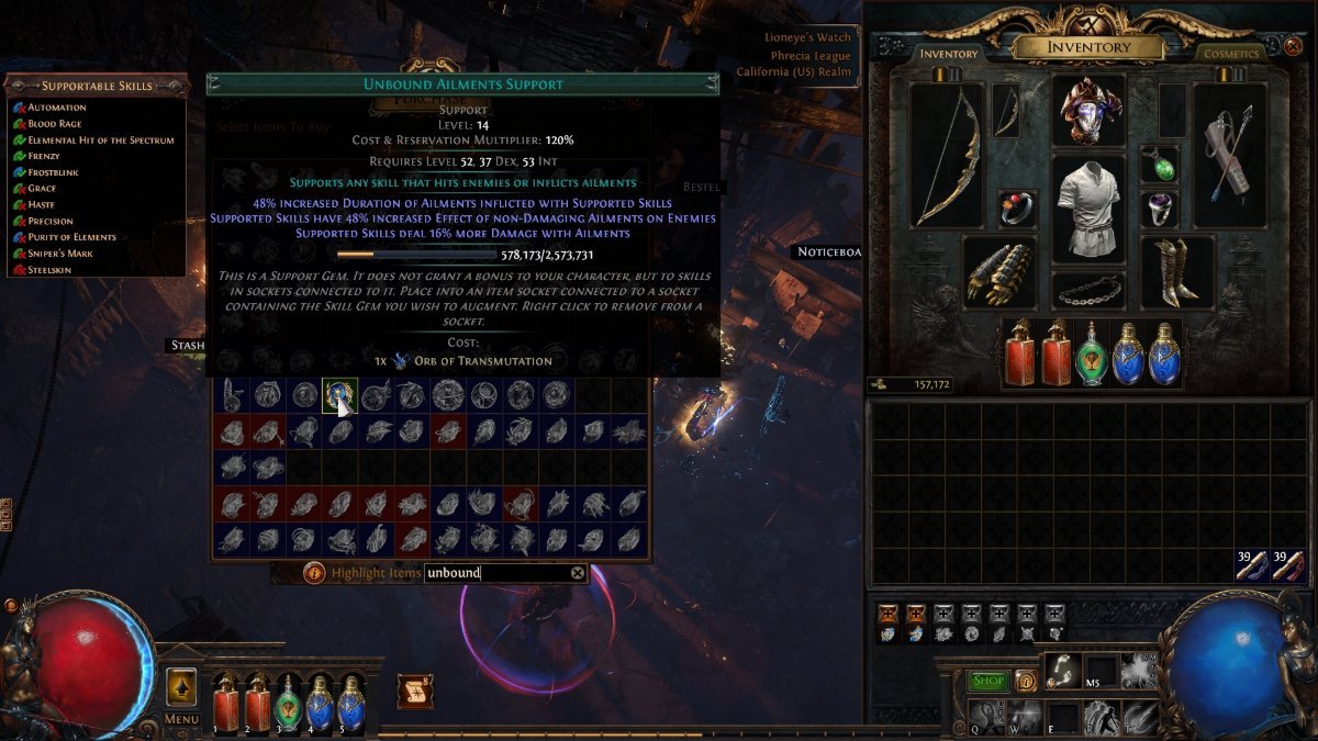 Poe Support How to Get the Unbound Ailments Support Gem in Path of Exile - Prima Games