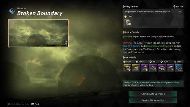 Broken Boundary High Risk Mission The First Descendant