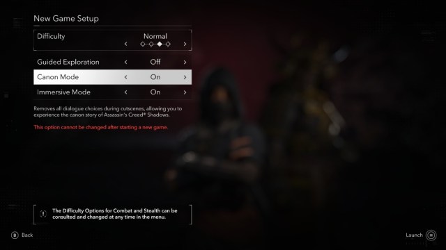 Canon Mode On AC Shadows