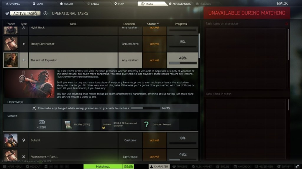 tarkov cigarette quest ESCAPE FROM Tarkov Quests Carry Service -