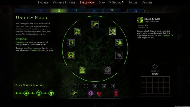 Death Knight Magic Spell V Rising