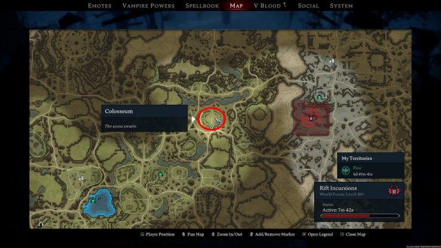 Gaius the Cursed Champion Location V Rising