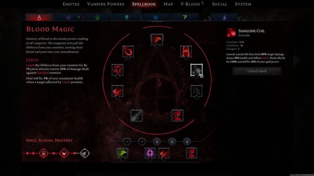 Sanguine Coil Magic Spell V Rising