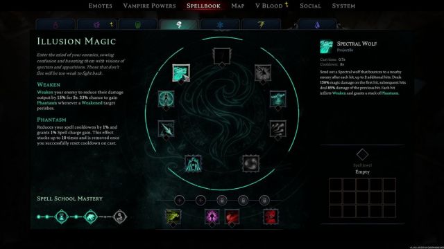 Spectral Wolf Magic Spell V Rising