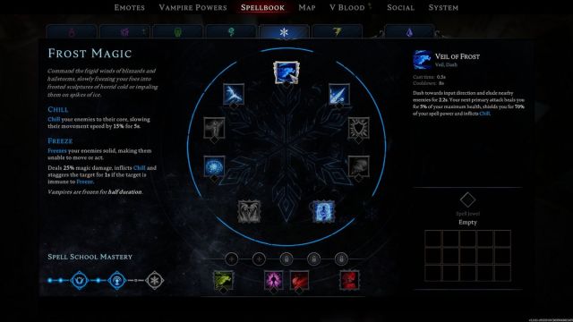 Veil of Frost Magic Spell V Rising