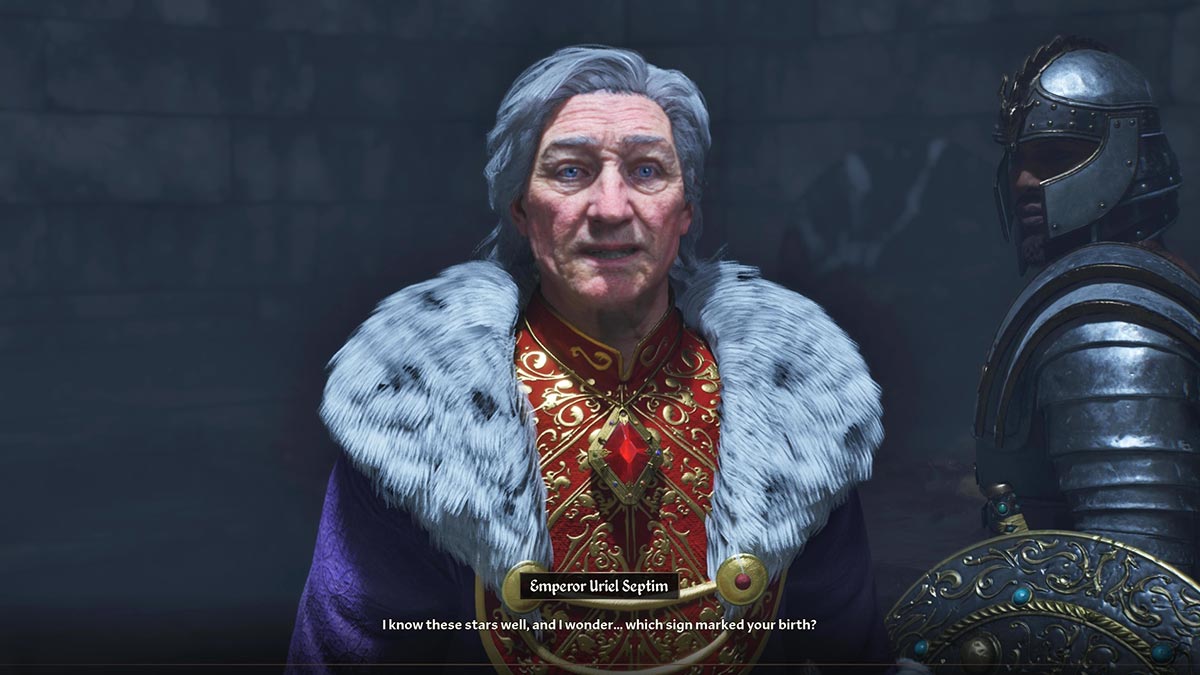 Una opción de jugador dada para elegir el cifra de nacimiento en los Scrolls Elder IV: Oblivion Remasterizado