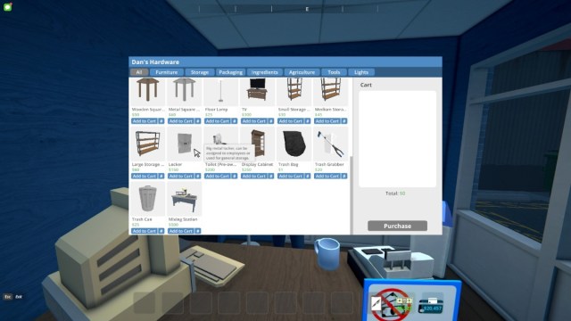 Hardware Store Lockers Schedule 1