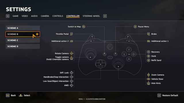 Roadcraft Controller Scheme B
