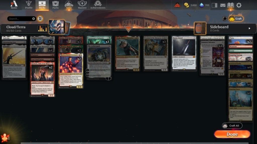 Best Cloud Midgar Mercenary Deck in MTGA - Standard Deck - Prima Games