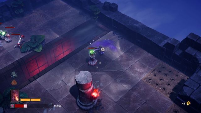 A low-level player fights monsters in a dungeon in Lost in Random: The Eternal Die.