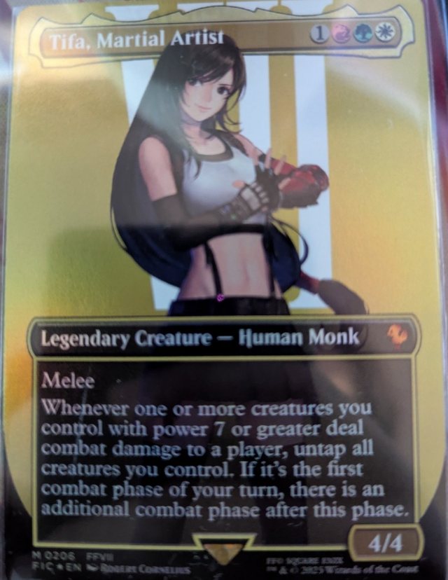 The Tifa, Martial Artist card from the new Final Fantasy Magic the Gathering set.