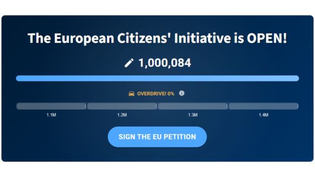 The STop Killing Games petition after it hit its target.