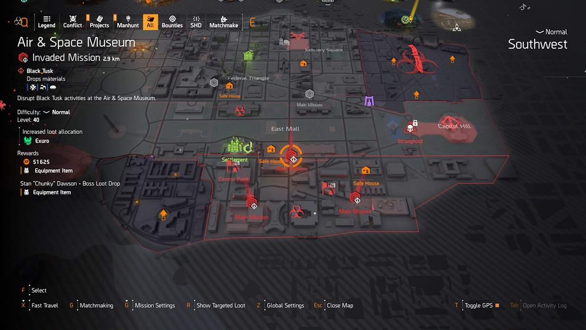 División 2 de colmillo negro