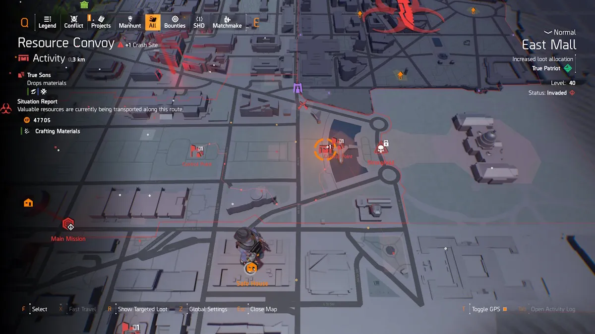 Convoy de recursos de la División 2