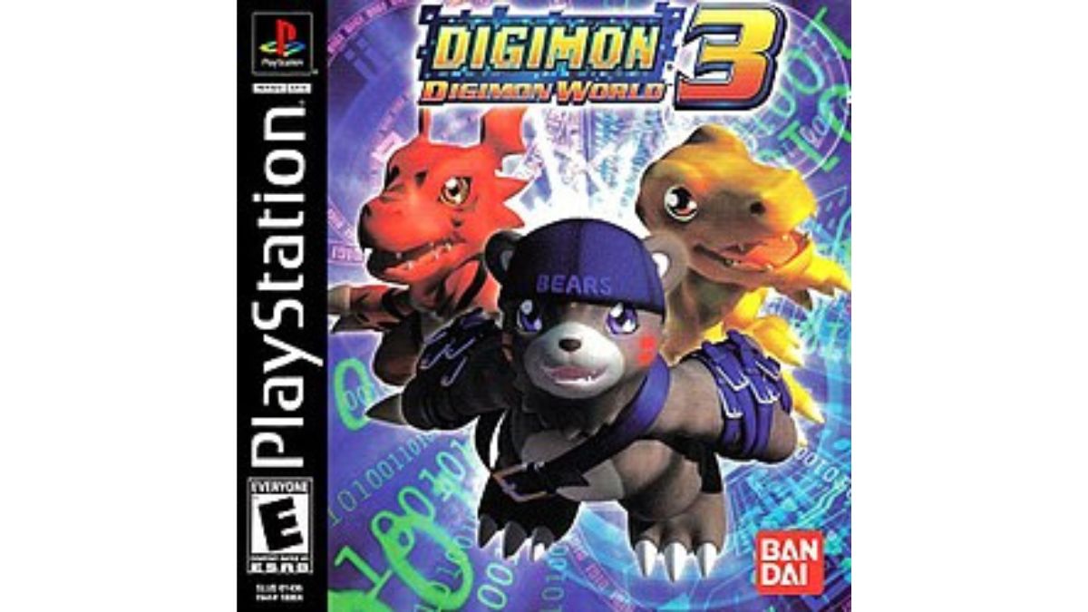 Digimon World 3 game cover art.