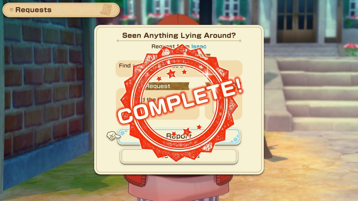 Isaac's Lost Item Request Completed Story of Seasons Grand Bazaar