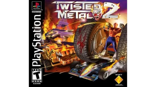 Twisted Metal 2's cover art. 