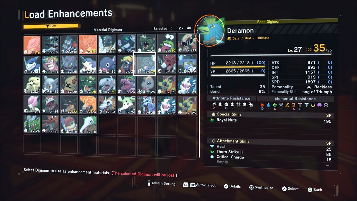 Load Enhancements Digimon Story Time Stranger