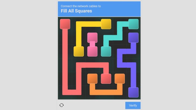 Fill squares in im not a robot