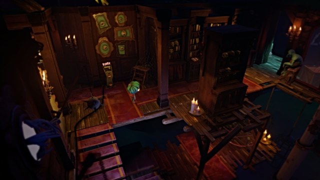 Gloomy runs through the haunted house in Gloomy Eyes