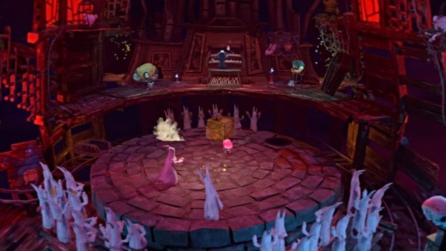 Gloomy fights the cultist in Gloomy Eyes