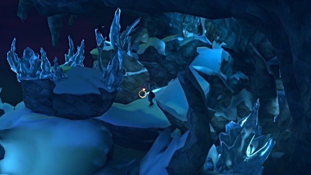 Gloomy pushes a rock in Gloomy Eyes