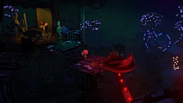 Nena cross to the teapot ride in Gloomy Eyes