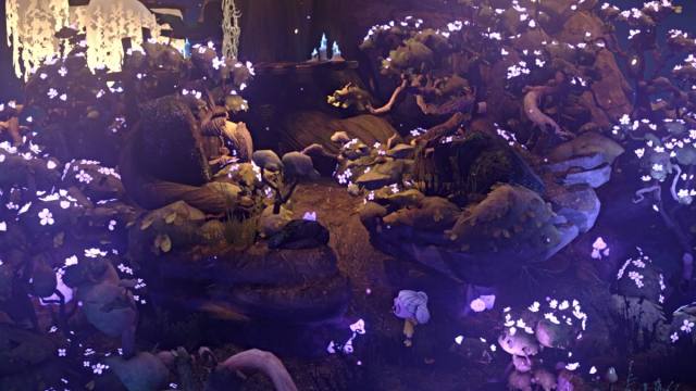 Nena follows a path around the tree in Gloomy Eyes