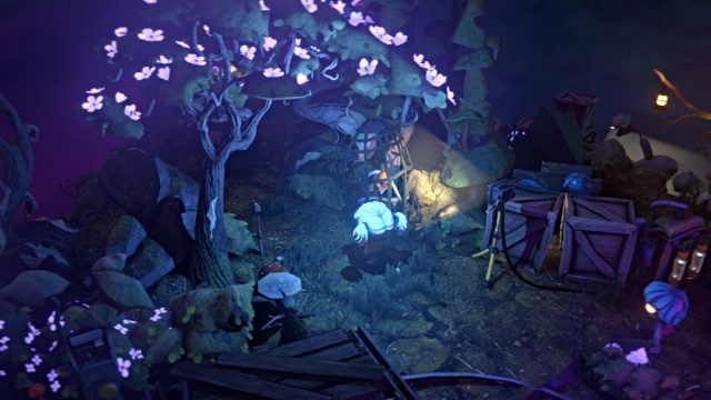 Light shines on a zombie in Gloomy Eyes