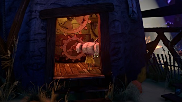 Nena in lighthouse gear room in Gloomy Eyes