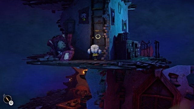 Nena and a ladder in Gloomy Eyes