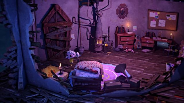 Hole in Nena's room in Gloomy Eyes