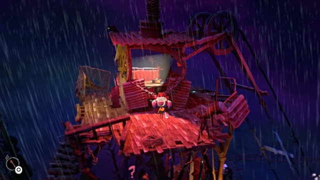 Nena unlocks the padlock on the watchtower in Gloomy Eyes