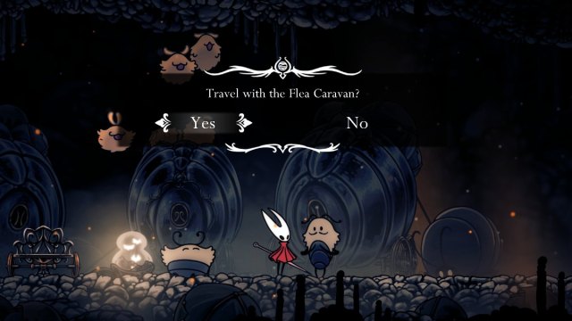 Hollow Knight Silksong Lost Flea caravan reward to travel