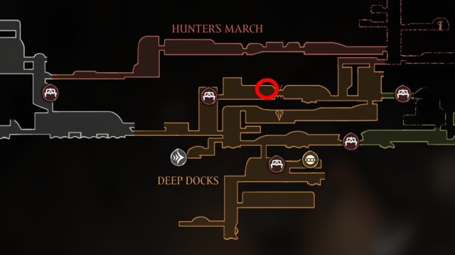 Hollow Knight Silksong Lost Flea 3 location on map
